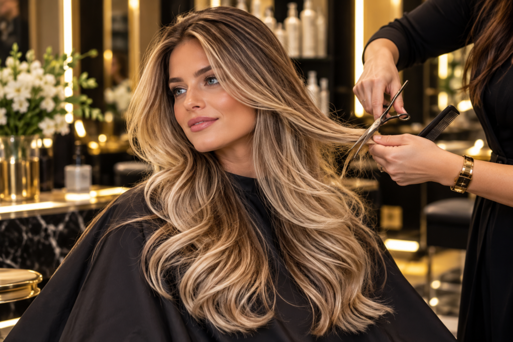 قص وعناية شعر للسيدات في Azela Salon & Barber Shop في Gouda