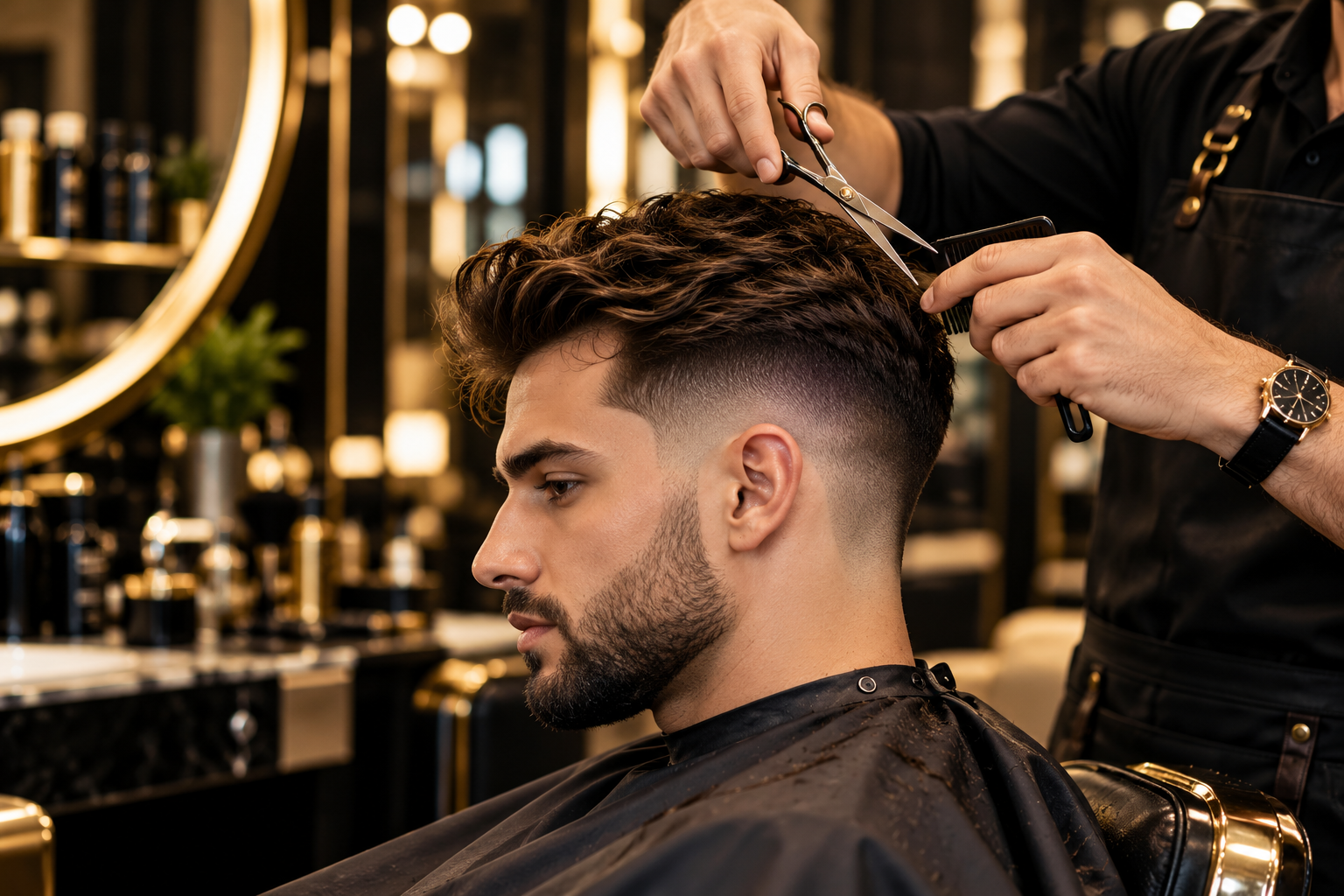 Heren knippen en barber behandeling bij Azela in Gouda